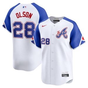 Matt Olson Atlanta Braves White City Connect Limited Jersey - All Stitched