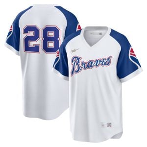 Matt Olson Atlanta Braves White 1974 Cooperstown Collection Jersey - All Stitched