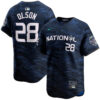Matt Olson Atlanta Braves Navy 2023 All-Star Jersey - All Stitched