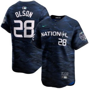 Matt Olson Atlanta Braves Navy 2023 All-Star Jersey - All Stitched