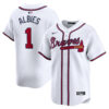 Ozzie Albies Atlanta Braves White Home Limited Jersey - All Stitched
