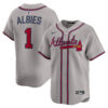 Ozzie Albies Atlanta Braves Grey Road Limited Jersey - All Stitched