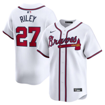 Austin Riley Atlanta Braves White Home Limited Jersey - All Stitched
