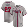 Austin Riley Atlanta Braves Grey Road Limited Jersey - All Stitched