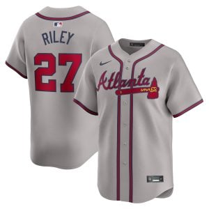 Austin Riley Atlanta Braves Grey Road Limited Jersey - All Stitched