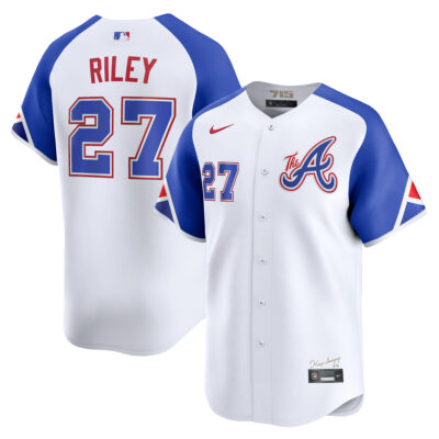 Austin Riley Atlanta Braves White City Connect Limited Jersey - All Stitched