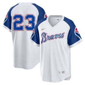 Michael Harris II Atlanta Braves White 1974 Cooperstown Collection Jersey - All Stitched