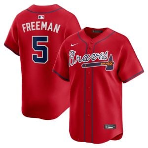 Freddie Freeman Atlanta Braves Red Alternate Limited Jersey - All Stitched