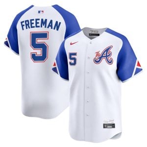 Freddie Freeman Atlanta Braves White City Connect Limited Jersey - All Stitched