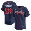 Deion Sanders Atlanta Braves Navy Alternate Limited Jersey - All Stitched