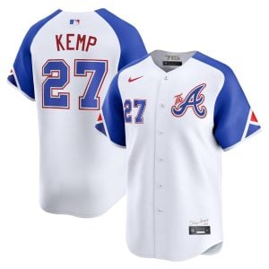 Matt Kemp Atlanta Braves White City Connect Limited Jersey - All Stitched
