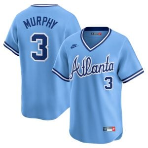 Dale Murphy Atlanta Braves Blue Throwback Cooperstown Jersey - All Stitched