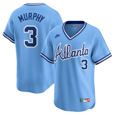Dale Murphy Atlanta Braves Blue Throwback Cooperstown Jersey - All Stitched