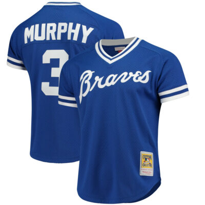 Dale Murphy Atlanta Braves Royal Blue Throwback Jersey - All Stitched
