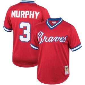 Dale Murphy Atlanta Braves Red Throwback Jersey - All Stitched