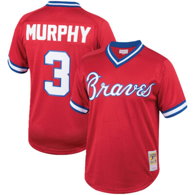 Dale Murphy Atlanta Braves Red Throwback Jersey - All Stitched