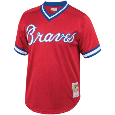 Alternative view of Dale Murphy Atlanta Braves Red Throwback Jersey - All Stitched