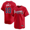 Chipper Jones Atlanta Braves Red Alternate Limited Jersey - All Stitched