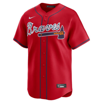 Alternative view of Greg Maddux Atlanta Braves Red Alternate Limited Jersey - All Stitched