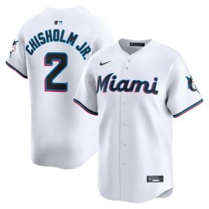 Jazz Chisholm Jr Miami Marlins White Home Limited Jersey - All Stitched