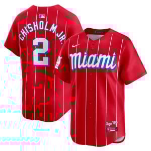 Jazz Chisholm Jr Miami Marlins Red City Connect Limited Jersey - All Stitched