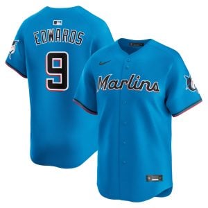 Xavier Edwards Miami Marlins Blue Alternate Limited Jersey - All Stitched