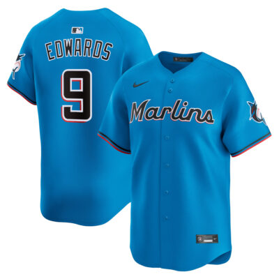 Xavier Edwards Miami Marlins Blue Alternate Limited Jersey - All Stitched