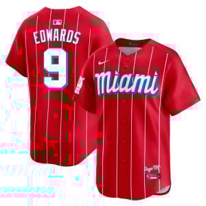 Xavier Edwards Miami Marlins Red City Connect Limited Jersey - All Stitched