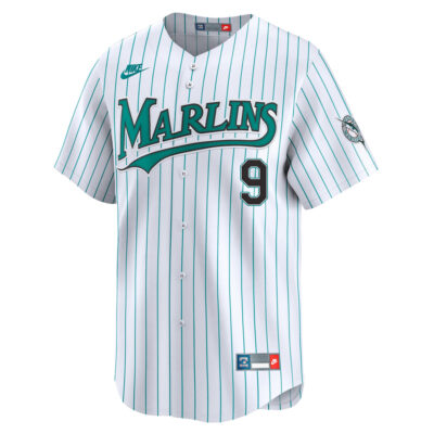 Alternative view of Xavier Edwards Miami Marlins White Cooperstown Limited Jersey - All Stitched