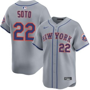 Juan Soto New York Mets Grey Road Limited Jersey - All Stitched