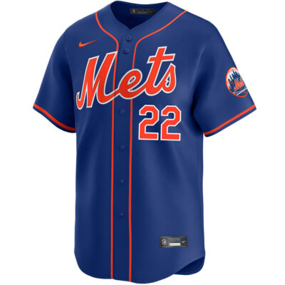 Alternative view of Juan Soto New York Mets Royal Blue Alternate Limited Jersey - All Stitched