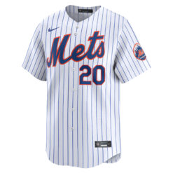 Alternative view of Pete Alonso New York Mets White Home Limited Jersey - All Stitched