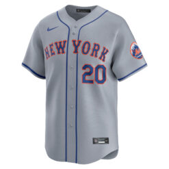 Alternative view of Pete Alonso New York Mets Grey Road Limited Jersey - All Stitched