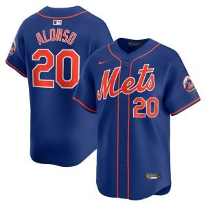 Pete Alonso New York Mets Royal Blue Alternate Limited Jersey - All Stitched