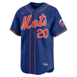 Alternative view of Pete Alonso New York Mets Royal Blue Alternate Limited Jersey - All Stitched