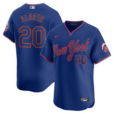 Pete Alonso New York Mets Royal Blue Alternate Limited Jersey - All Stitched