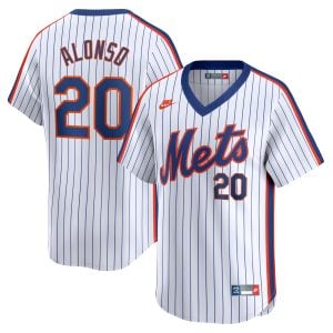 Pete Alonso New York Mets White Cooperstown Collection Limited Jersey - All Stitched