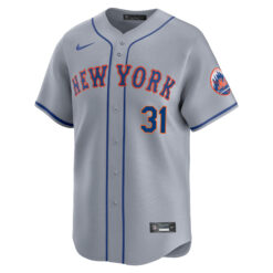 Alternative view of Mike Piazza New York Mets Grey Road Limited Jersey - All Stitched