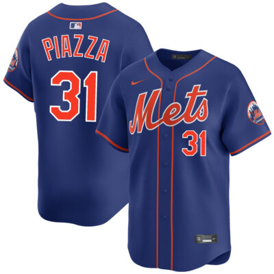 Mike Piazza New York Mets Royal Blue Alternate Limited Jersey - All Stitched