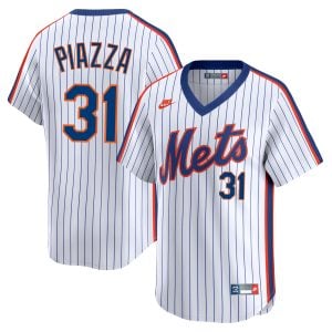 Mike Piazza New York Mets White Cooperstown Collection Limited Jersey - All Stitched