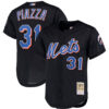 Mike Piazza New York Mets Black Cooperstown Collection Jersey - All Stitched