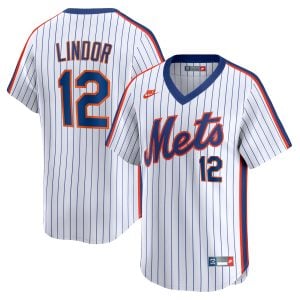 Francisco Lindor New York Mets White Cooperstown Collection Limited Jersey - All Stitched