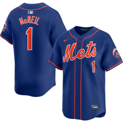 Jeff McNeil New York Mets Royal Blue Alternate Limited Jersey - All Stitched