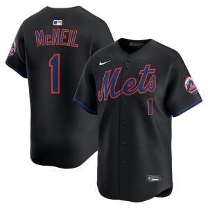 Jeff McNeil New York Mets Black Alternate Limited Jersey - All Stitched