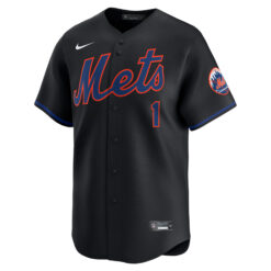 Alternative view of Jeff McNeil New York Mets Black Alternate Limited Jersey - All Stitched