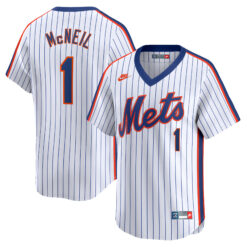 Jeff McNeil New York Mets White Cooperstown Collection Limited Jersey - All Stitched