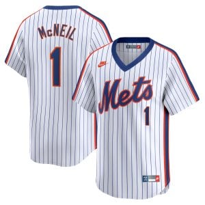 Jeff McNeil New York Mets White Cooperstown Collection Limited Jersey - All Stitched
