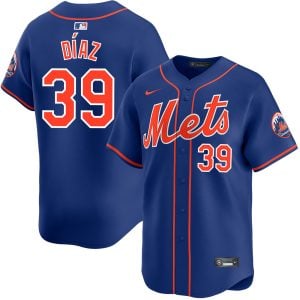 Edwin Diaz New York Mets Royal Blue Alternate Limited Jersey - All Stitched