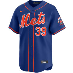 Alternative view of Edwin Diaz New York Mets Royal Blue Alternate Limited Jersey - All Stitched