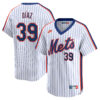 Edwin Diaz New York Mets White Cooperstown Collection Limited Jersey - All Stitched